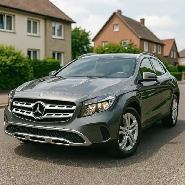Ein gebrauchtes Mittelklasse-Auto beim Autoankauf in Ettlingen, bereit für den Verkauf.